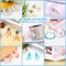 UV Resin with Light - 400g Hard Type Crystal Clear Ultraviolet Curing UV Resin Kit, 8 Lamp Beads UV Light(Non-Battery), UV Resin with Light for Craft Jewelry Making